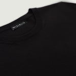 Siyah Kısa Kollu Triko Kadın T-Shirt  Mısırlı