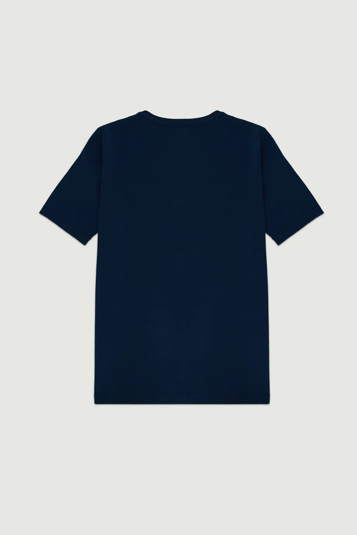 Lacivert V Yaka Triko Kadın T-Shirt  Mısırlı