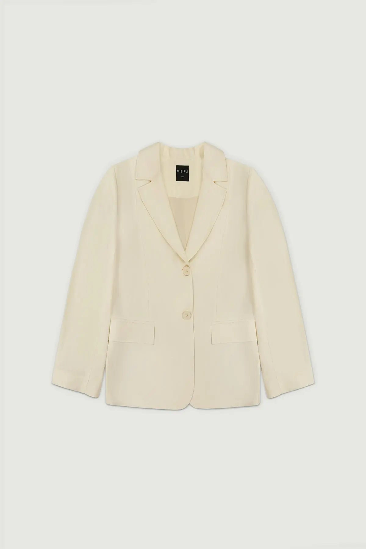 Ekru Çift Düğmeli Kadın Blazer Ceket  Mısırlı 1951