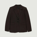 Acı Kahve Çift Düğmeli Kadın Blazer Ceket  Mısırlı 1951