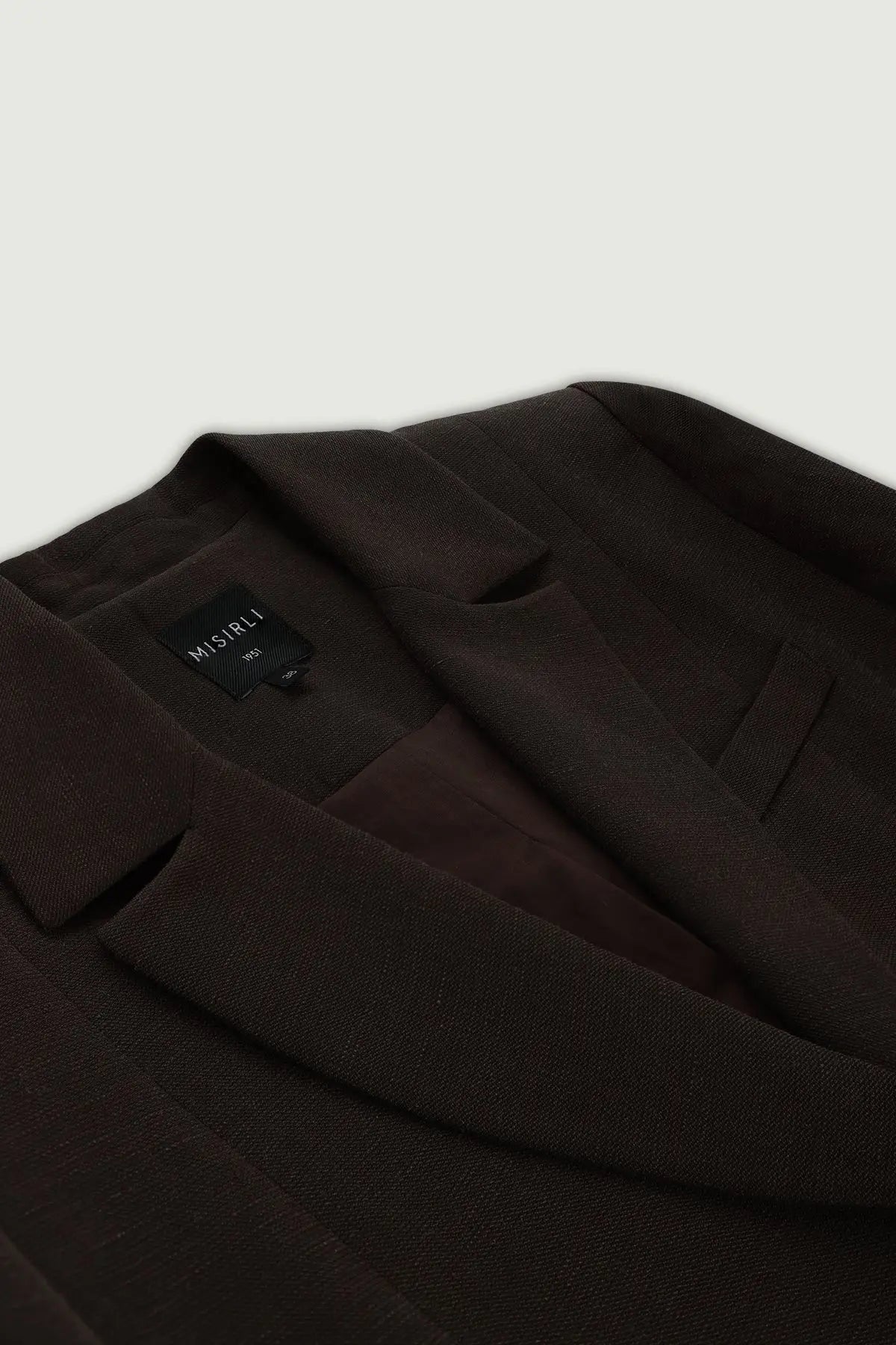 Acı Kahve Çift Düğmeli Kadın Blazer Ceket  Mısırlı 1951