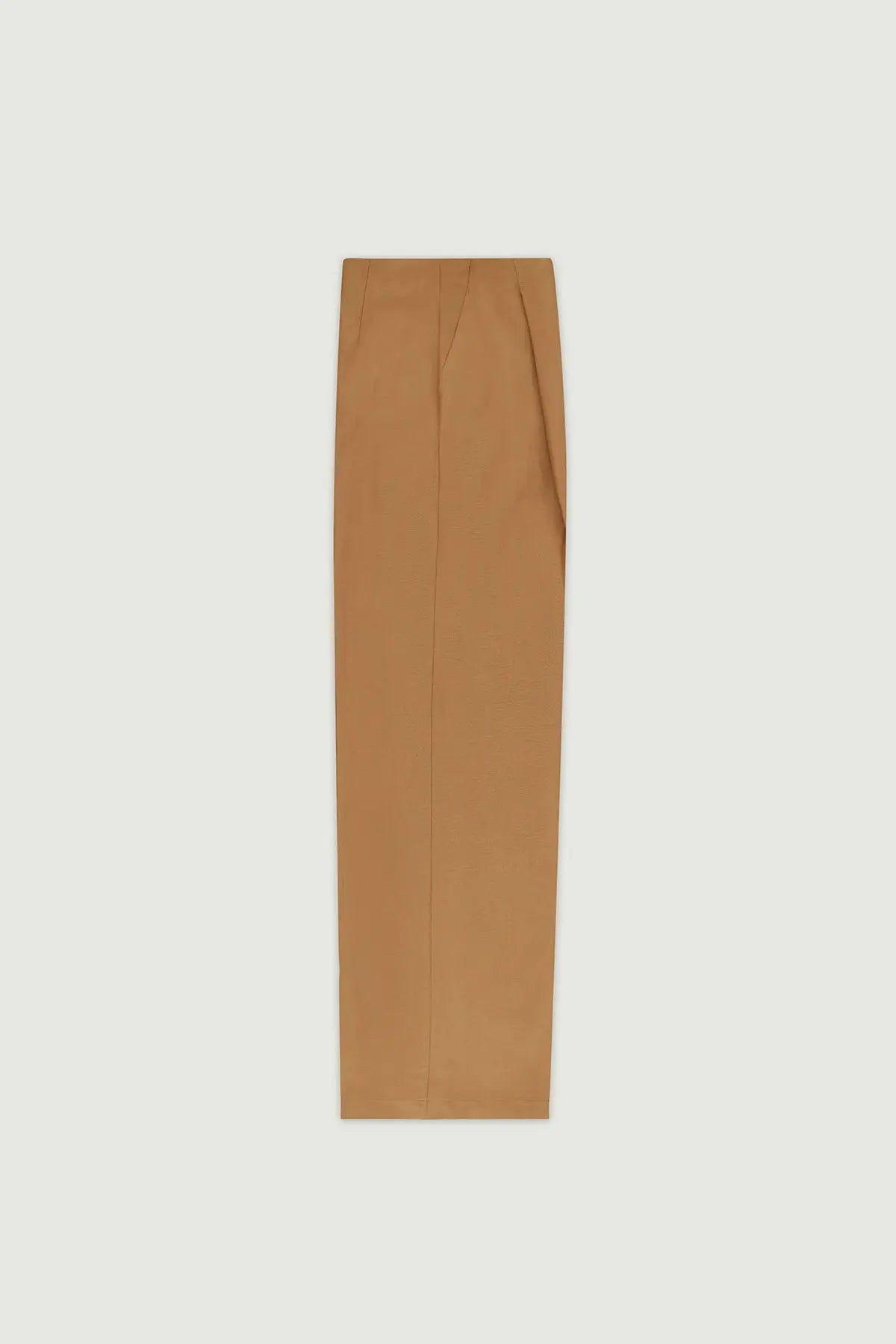 Camel Pile Detaylı Geniş Paça Kadın Pantolon  Mısırlı