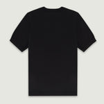 Siyah Rib Detaylı Kadın T-Shirt  Mısırlı