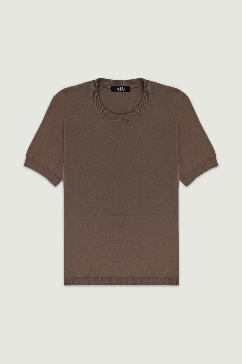 Vizon Rib Detaylı Kadın T-Shirt  Mısırlı