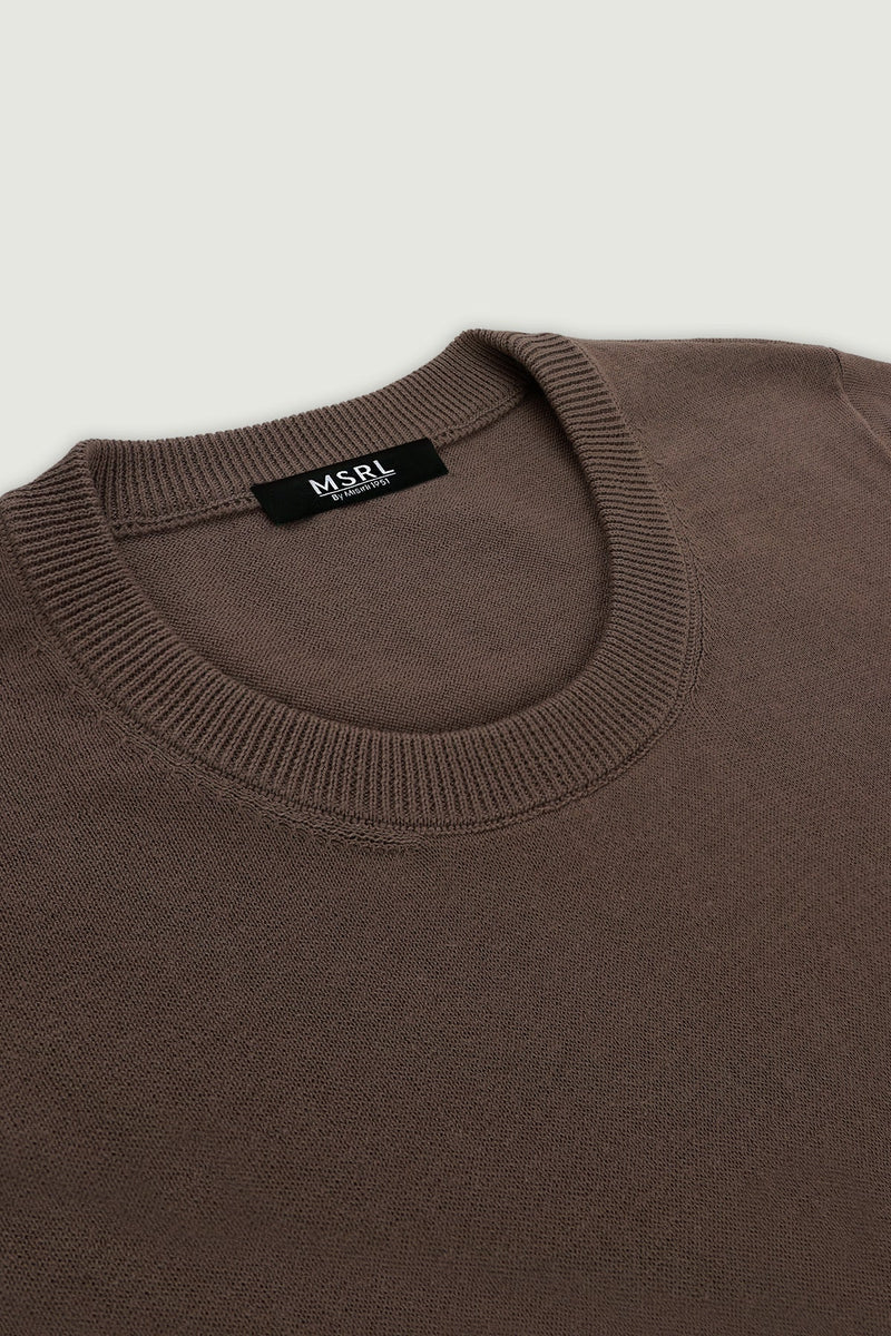Vizon Rib Detaylı Kadın T-Shirt  Mısırlı