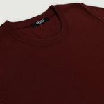 Mürdüm Rib Detaylı Kadın T-Shirt  Mısırlı 1951