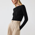 Beige Palazzo Geniş Paça Kadın Pantolon  Mısırlı