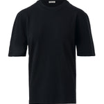 Siyah Bisiklet Yaka Kadın T-Shirt