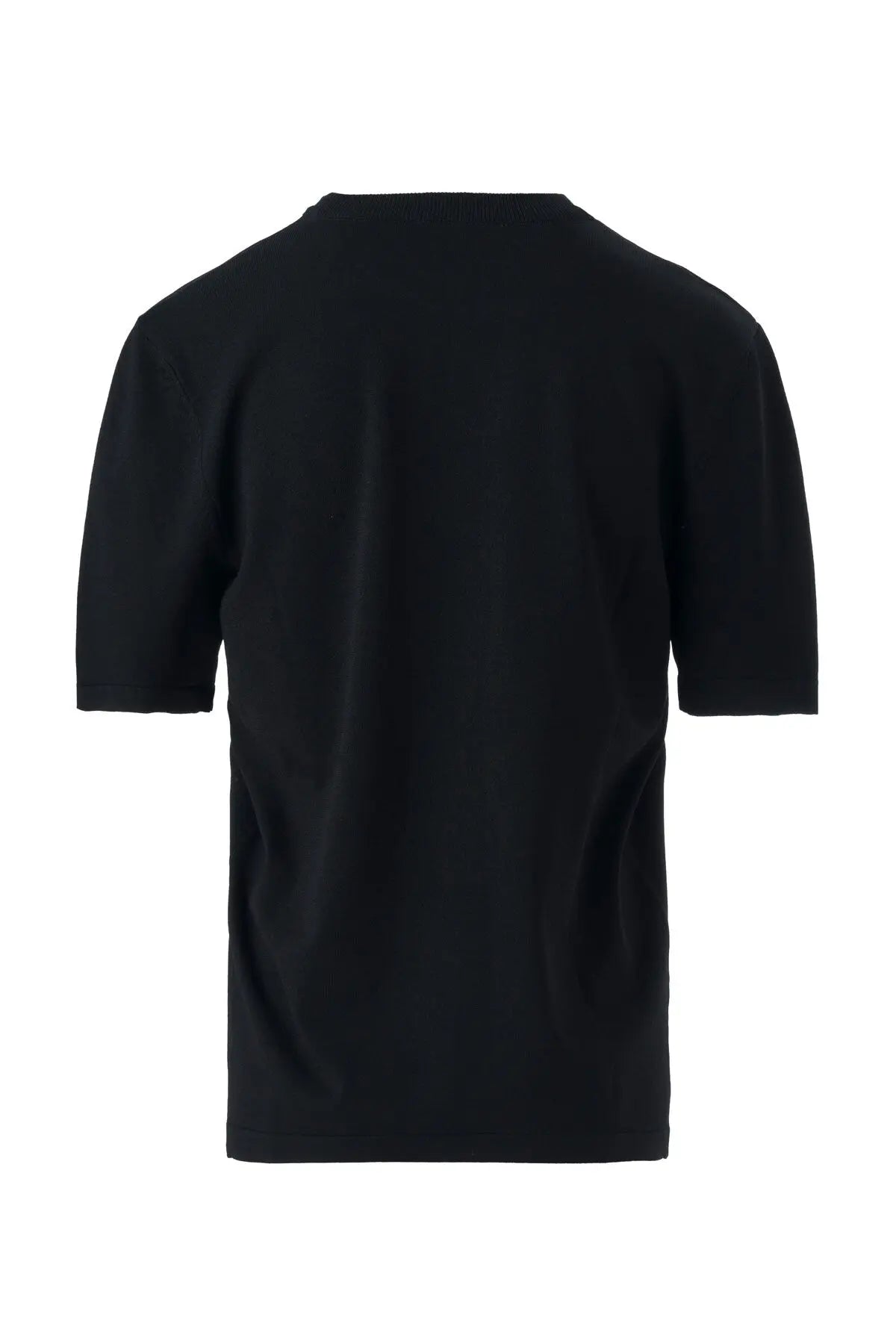 Siyah Bisiklet Yaka Kadın T-Shirt  Mısırlı