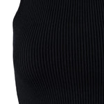Halter Yaka Siyah Triko Crop Top  Mısırlı 1951
