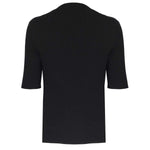 Kısa Kollu Siyah Triko Kadın T-Shirt  Mısırlı