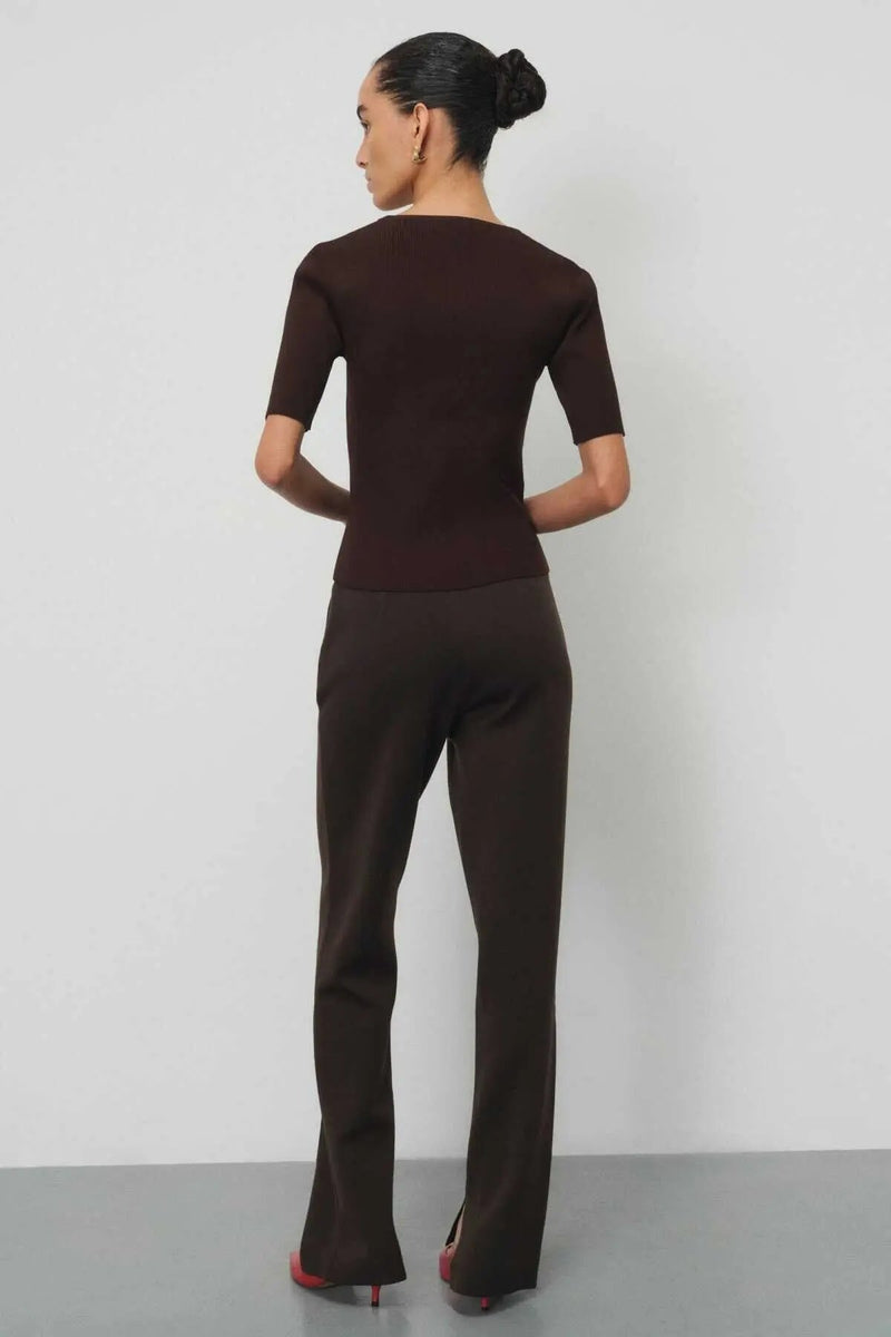 Regular Fit Kahverengi Kadın Pantolon  Mısırlı 1951