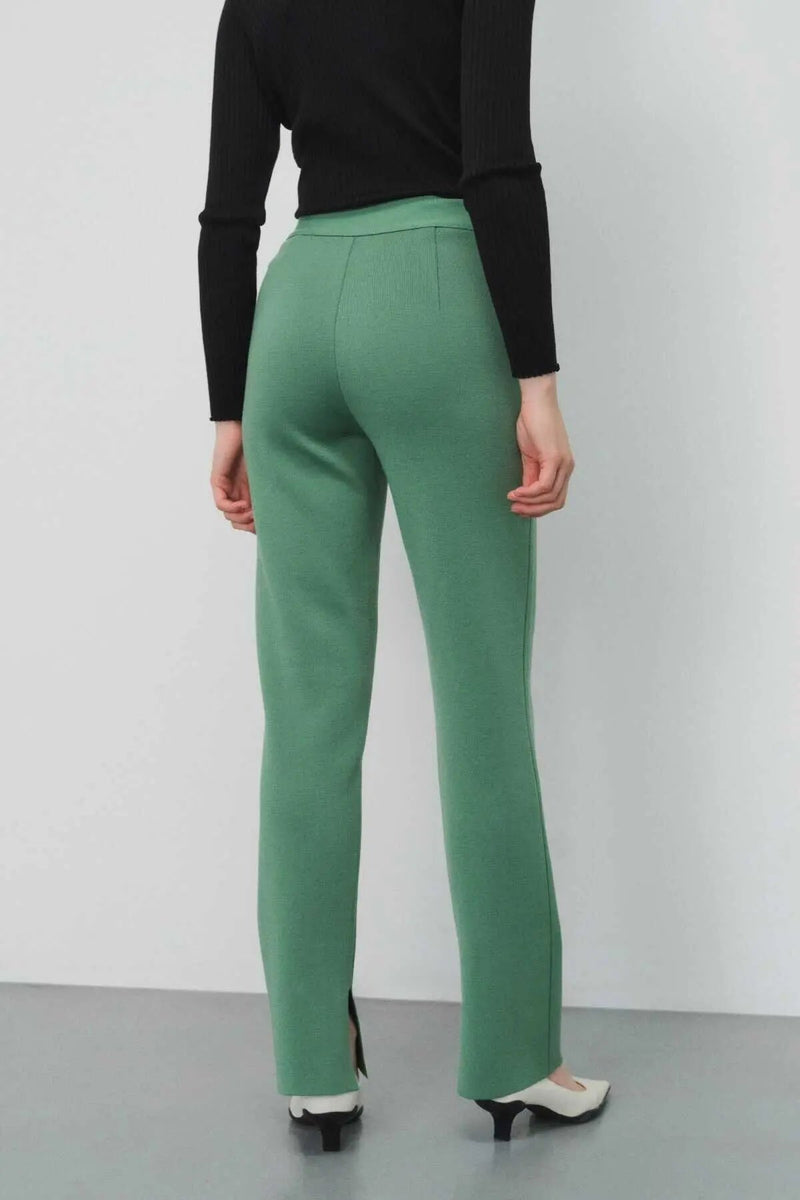 Regular Fit Yeşil Kadın Pantolon  Mısırlı 1951