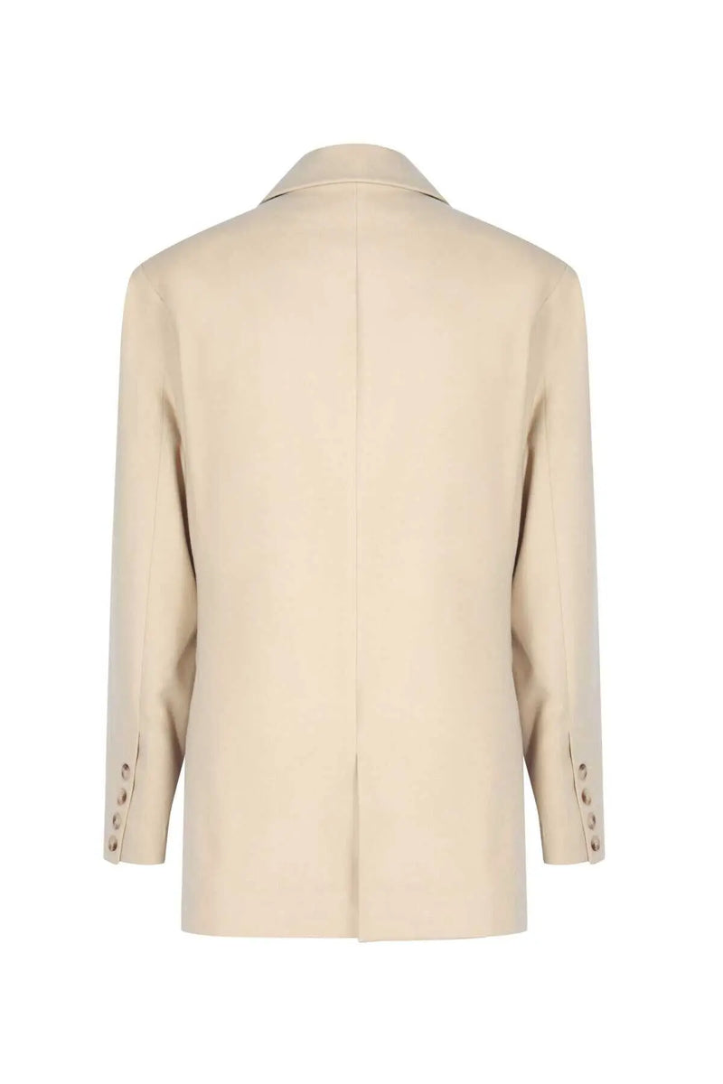 Sarı Cep Detaylı Blazer Kadın Ceket