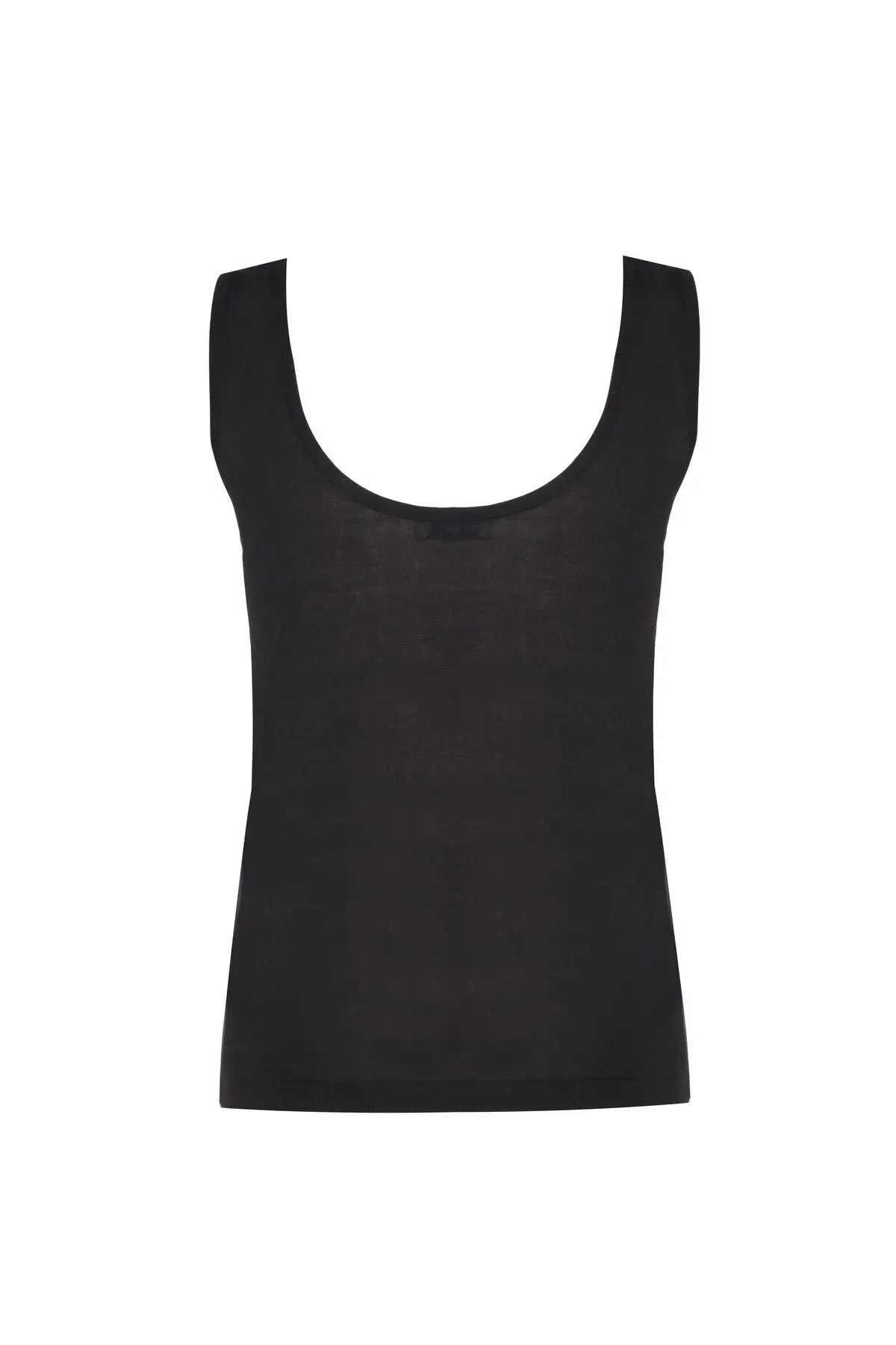 Siyah U Yaka Kolsuz Kadın Atlet  Mısırlı